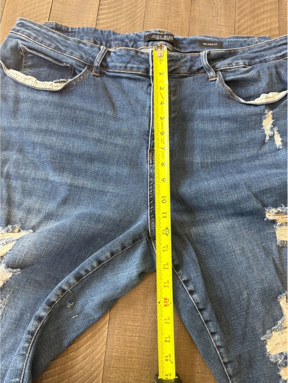 Judy Blue Relaxed Fit Distressed Jeans - Picture 10 of 11